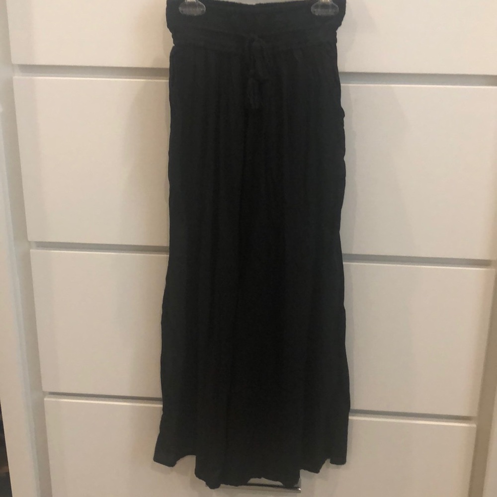Wide leg black pants